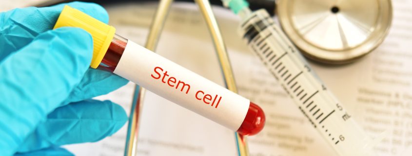 Blood tube with stem cell